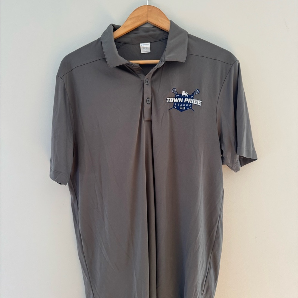 Sport-Tek Gray Polo Shirt with Logo